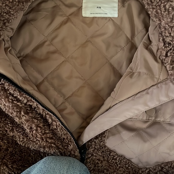 Garage brown Sherpa jacket - Picture 5 of 6